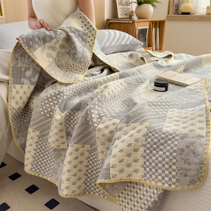 Three Layers Gauze Retro Comfy Lightweight Quilt - image 19