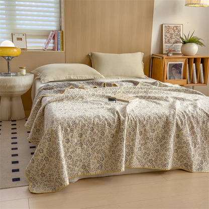 Refresh Floral Three Layers Cotton Gauze Quilt - image 19