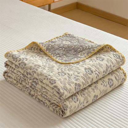 Refresh Floral Three Layers Cotton Gauze Quilt - image 10