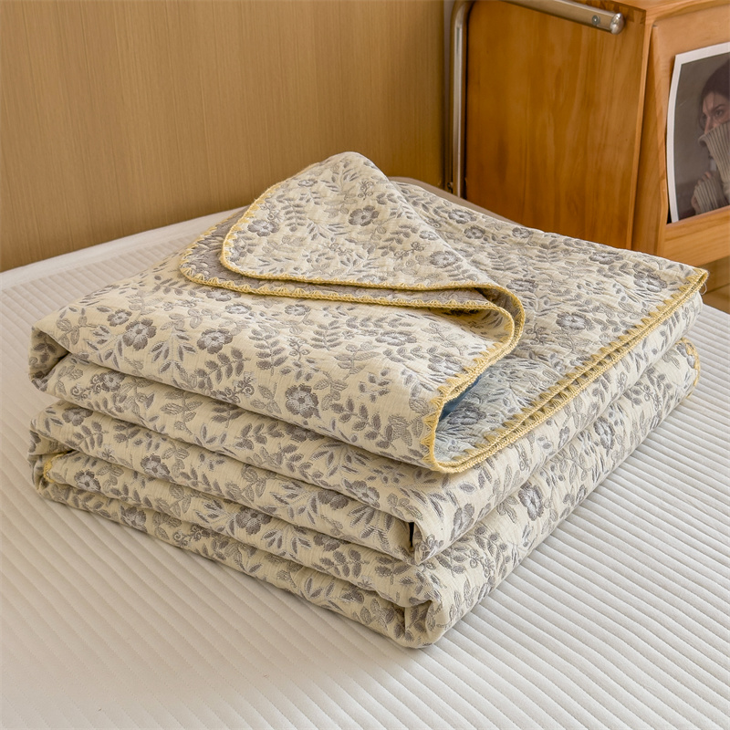 Refresh Floral Three Layers Cotton Gauze Quilt - image 25