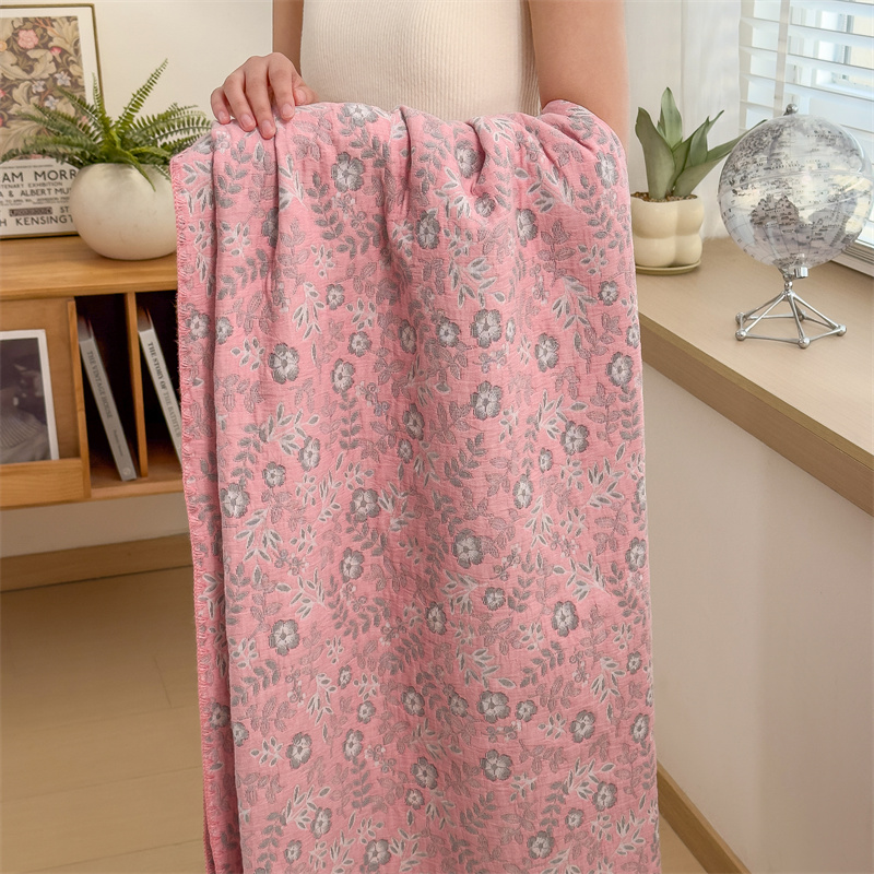 Refresh Floral Three Layers Cotton Gauze Quilt - image 10