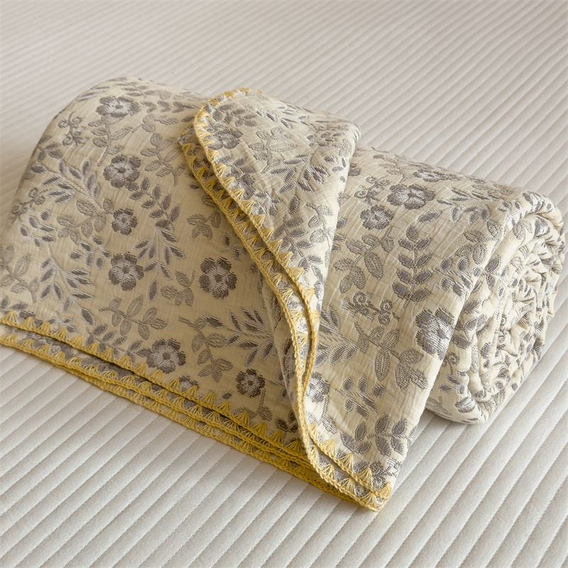 Refresh Floral Three Layers Cotton Gauze Quilt - image 26