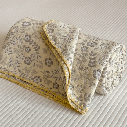 Refresh Floral Three Layers Cotton Gauze Quilt - image 12