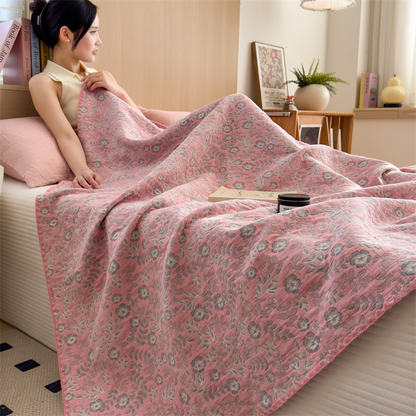 Refresh Floral Three Layers Cotton Gauze Quilt - image 2