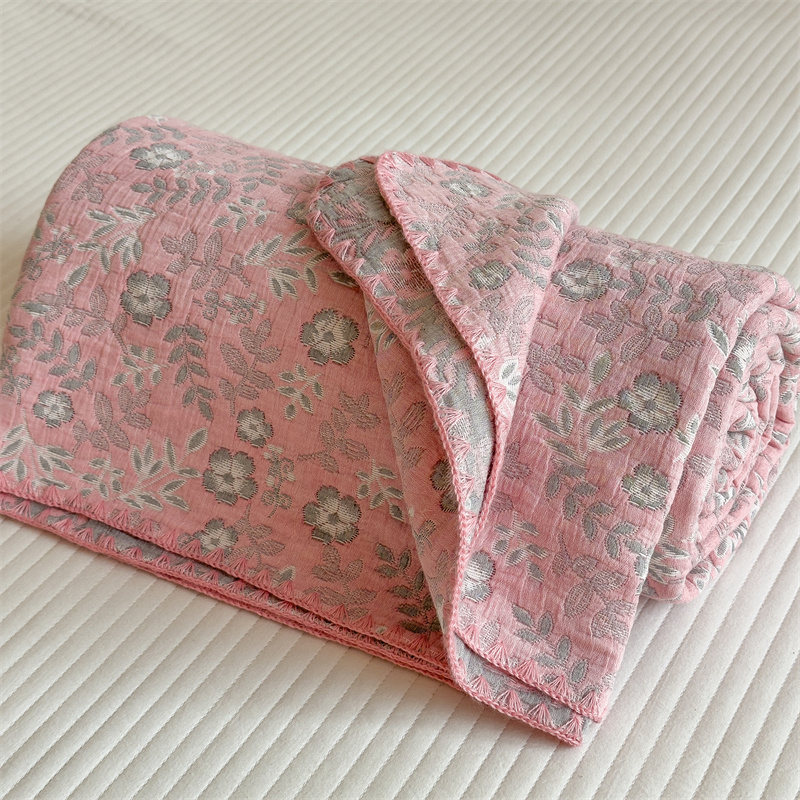 Refresh Floral Three Layers Cotton Gauze Quilt - image 11