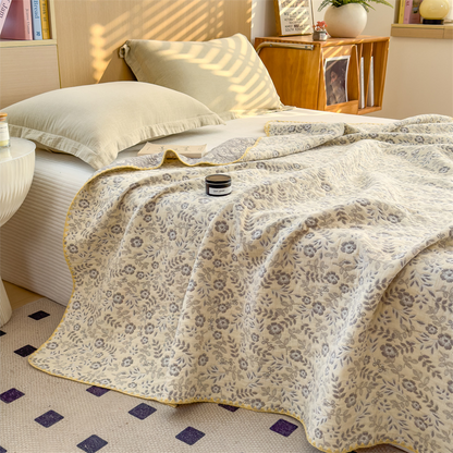 Refresh Floral Three Layers Cotton Gauze Quilt - image 20