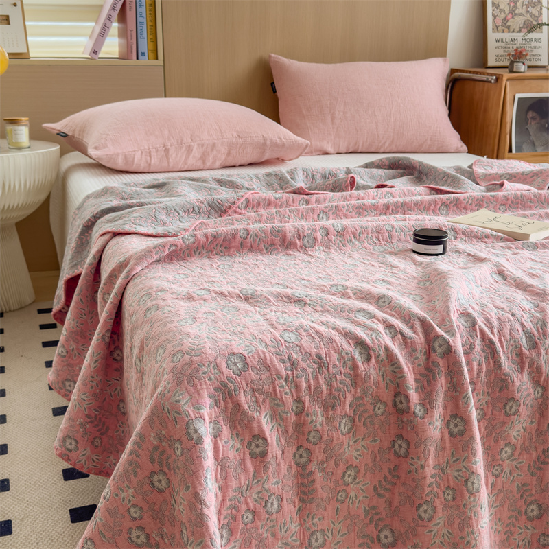 Refresh Floral Three Layers Cotton Gauze Quilt - image 6