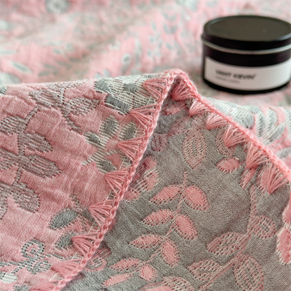 Refresh Floral Three Layers Cotton Gauze Quilt - image 12