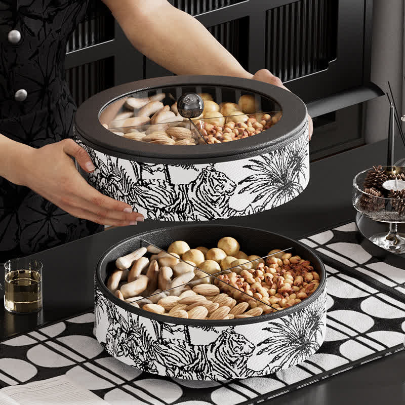 Rotating Serving Dry Fruit Trays with Lid - image 0