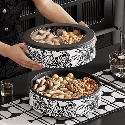 Rotating Serving Dry Fruit Trays with Lid - image 0