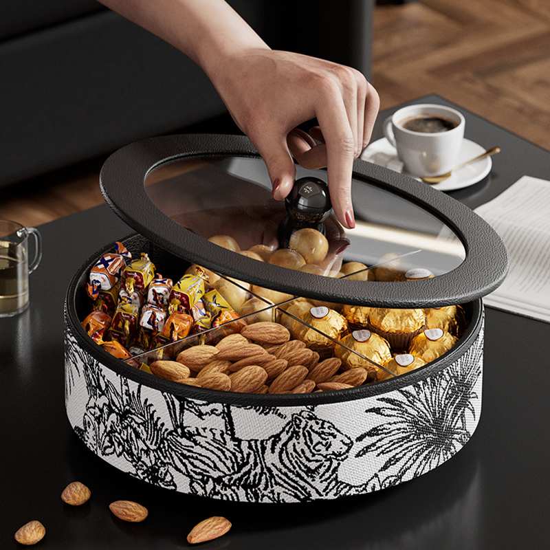 Rotating Serving Dry Fruit Trays with Lid - image 1