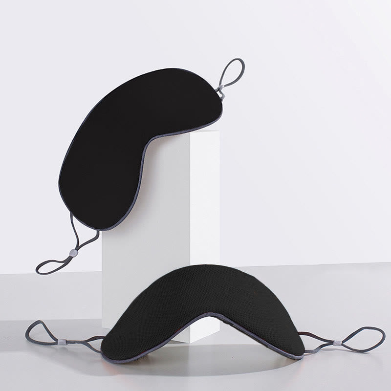 Warm and Cool Dual-sensing Blackout Sleep Eye Mask - E - 1PC - 8" x 3" - image 6