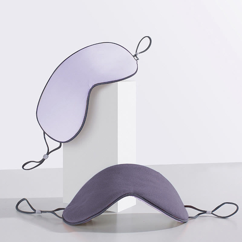 Warm and Cool Dual-sensing Blackout Sleep Eye Mask - D - 1PC - 8" x 3" - image 5