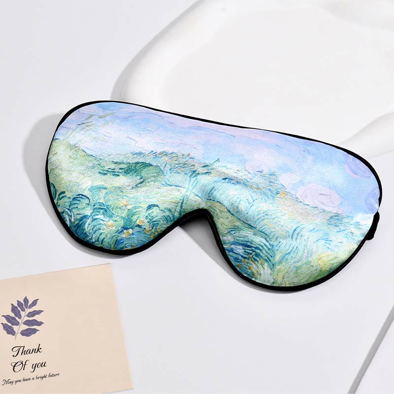Art Print Imitation Silk Eye Mask - D - 1PC - 7.8" x 3" - image 7