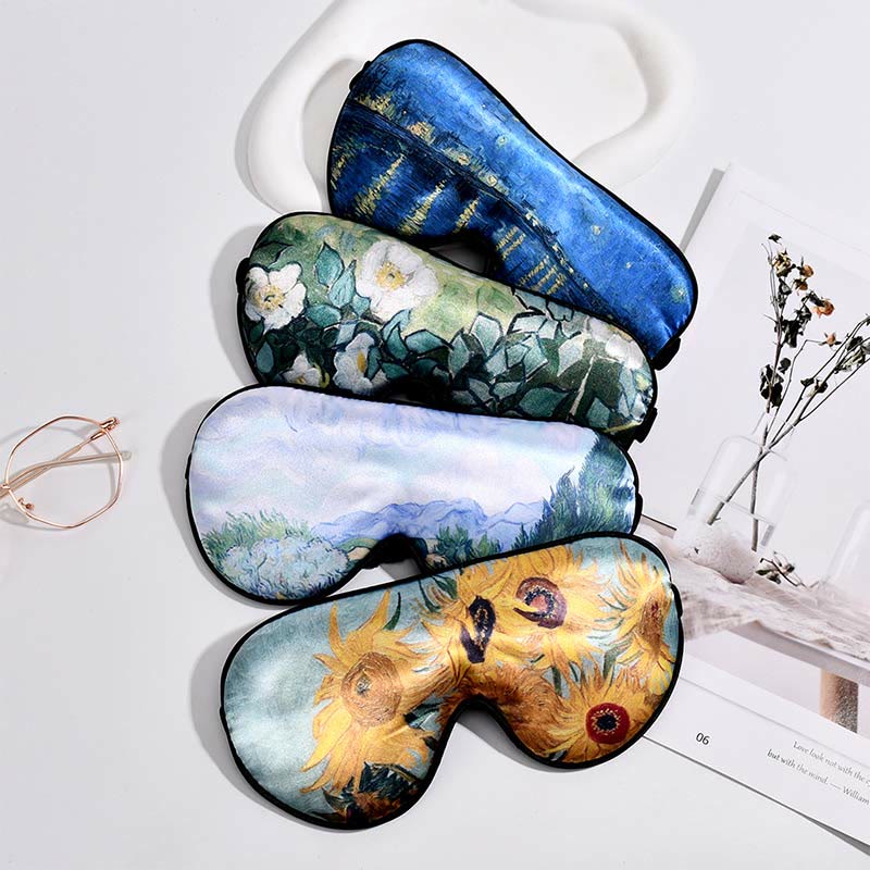 Art Print Imitation Silk Eye Mask - image 0