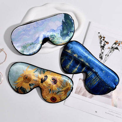 Art Print Imitation Silk Eye Mask - image 2