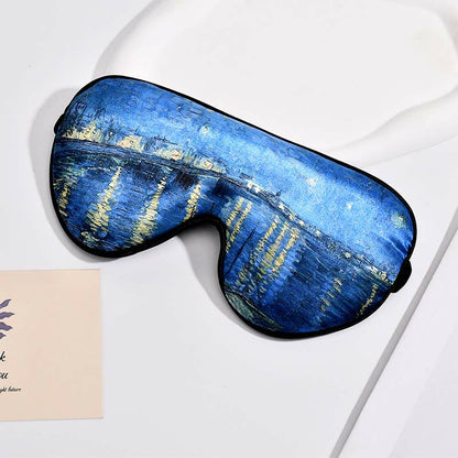 Art Print Imitation Silk Eye Mask - A - 1PC - 7.8" x 3" - image 4