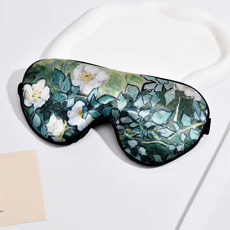 Art Print Imitation Silk Eye Mask - C - 1PC - 7.8" x 3" - image 6