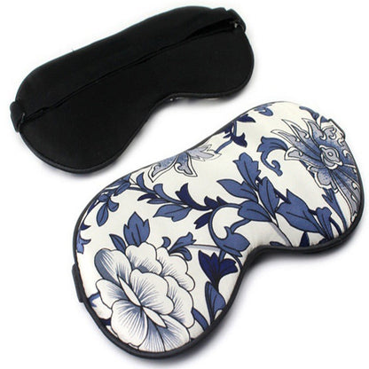 Luxurious Printed Silk Blackout Sleep Eye Mask - image 1