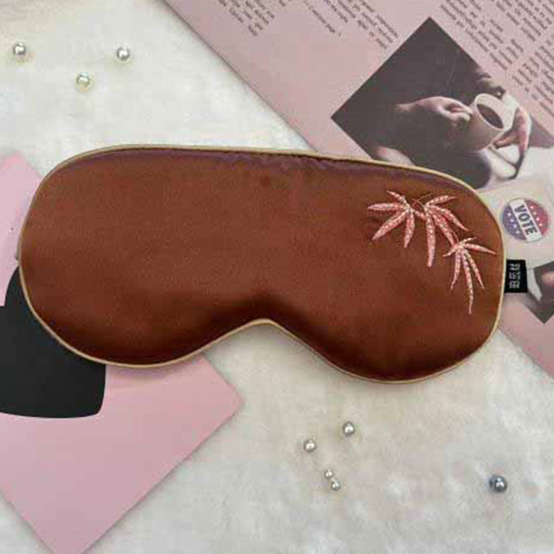 Embroidered Silk Breathable Blackout Eye Mask - E - 1PC - 8" x 3" - image 4