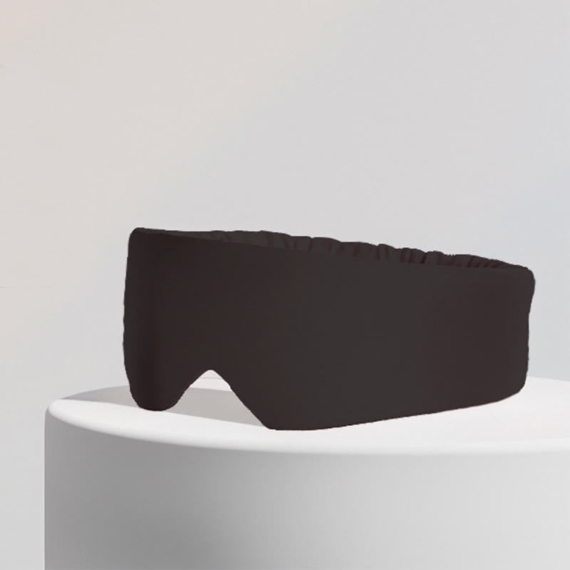 Extra Wide Blackout All-Inclusive Sleeping Eye Mask - Black - 1PC - 22" x 4" - image 4