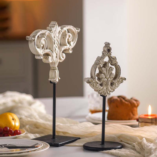 Vintage Exquisite Carved Desktop Decorative Ornament - Set (A+B) - image 0