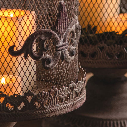 Retro Iron Birdcage Candle Holder Ornament - image 4