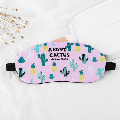 Creative Cartoon Cactus Blackout Eye Mask - D - 1PC - 8" x 3" - image 4
