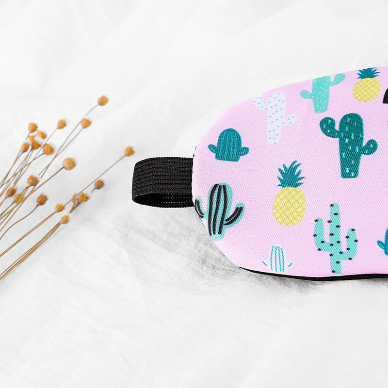 Creative Cartoon Cactus Blackout Eye Mask - image 6