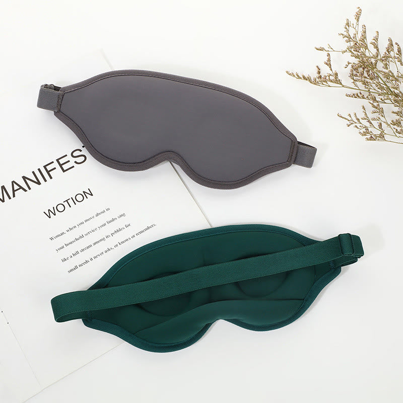 3D Solid Color Blackout Sleep Eye Mask - image 1