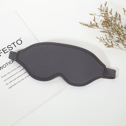 3D Solid Color Blackout Sleep Eye Mask - Grey - 1PC - 10" x 4" - image 5