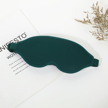 3D Solid Color Blackout Sleep Eye Mask - Green - 1PC - 10" x 4" - image 4