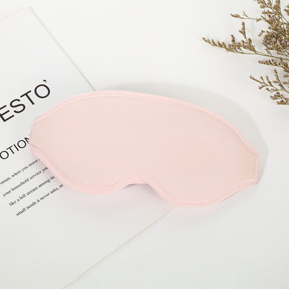 3D Solid Color Blackout Sleep Eye Mask - Pink - 1PC - 10" x 4" - image 3