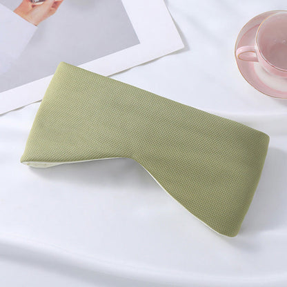 Full Wrap Ice Silk Sleep Velcro Eye Mask - Green - 1PC - 27" x 5" - image 7