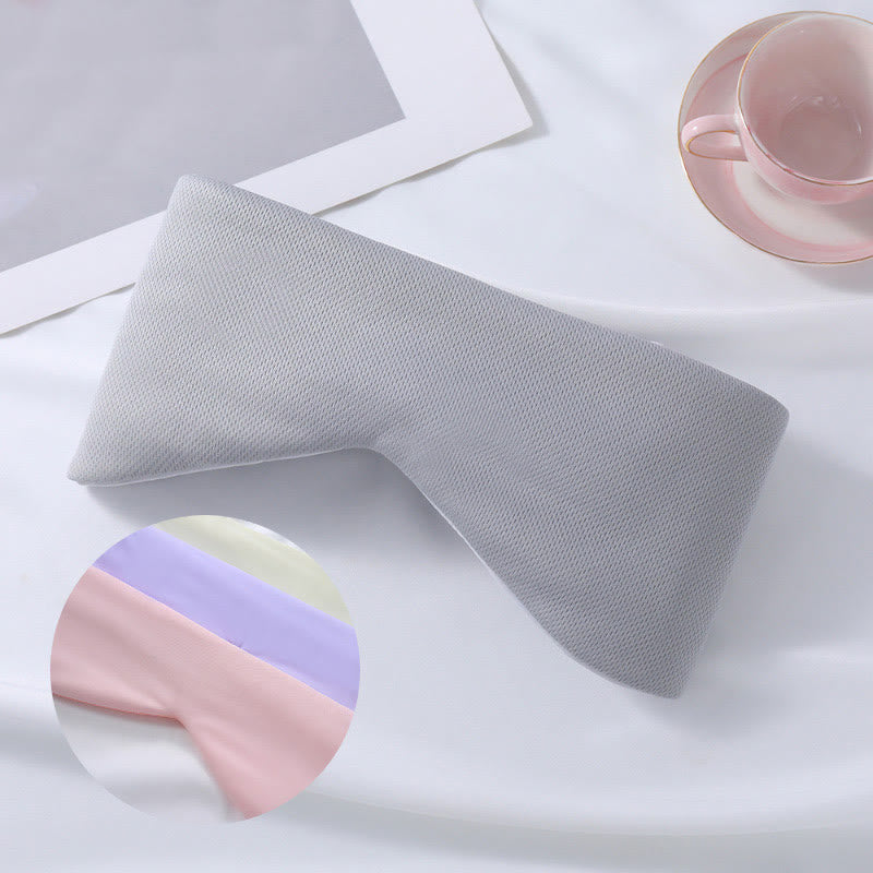 Full Wrap Ice Silk Sleep Velcro Eye Mask - Grey - 1PC - 27" x 5" - image 6