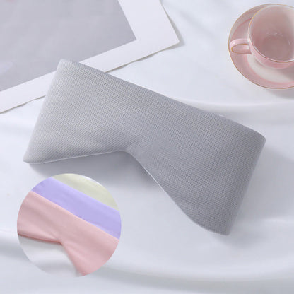 Full Wrap Ice Silk Sleep Velcro Eye Mask - Grey - 1PC - 27" x 5" - image 6