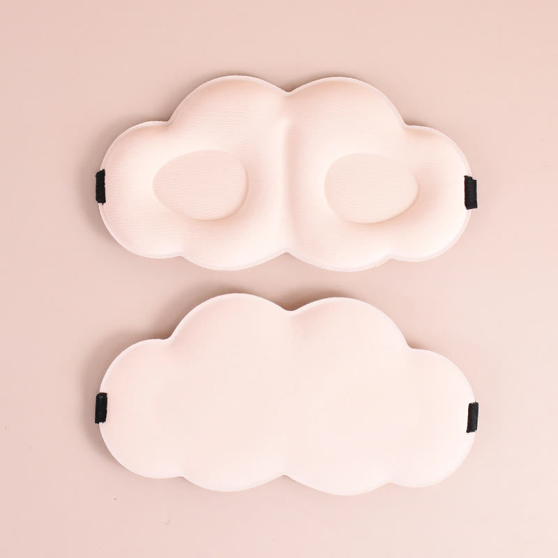 3D Cloud Breathable Double-Sided Eye Mask - Light Pink - 1PC - 8" x 4" - image 5