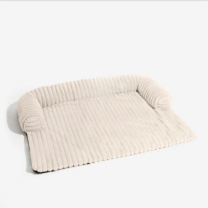 Solid Color Fluffy Sofa Protector Pet Pad - White - 33.46"W x37.40"L  x 6.30"H - image 7