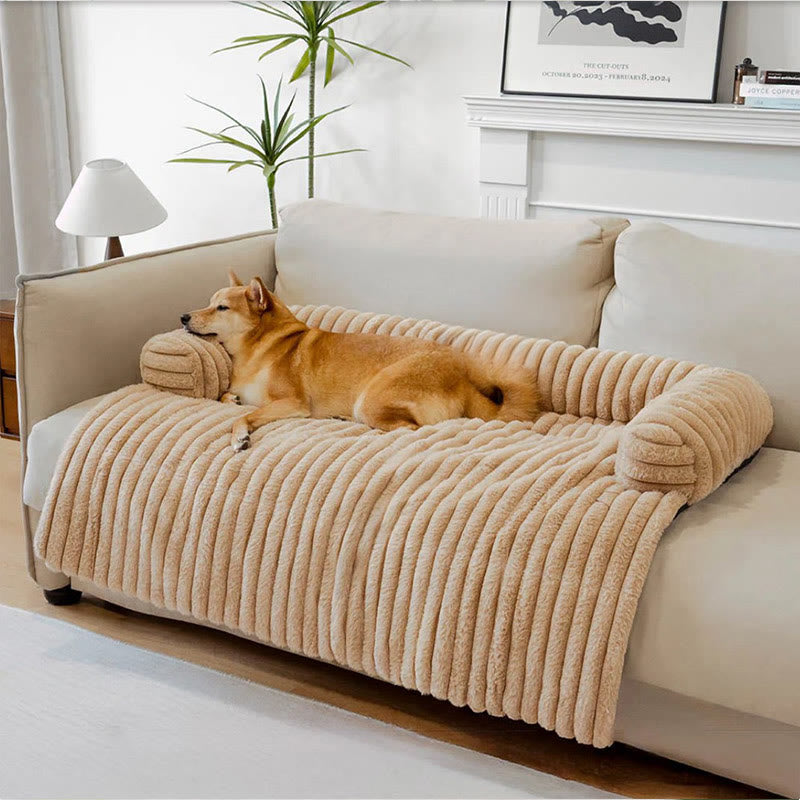 Solid Color Fluffy Sofa Protector Pet Pad - image 1
