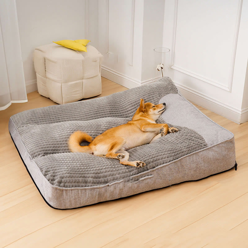 Thick Warm Durable Pet Cushion Bed - Grey - 25.2"W x 31.5"L x 7.09"H - image 5
