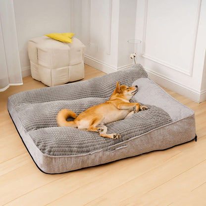Thick Warm Durable Pet Cushion Bed - Grey - 25.2"W x 31.5"L x 7.09"H - image 5