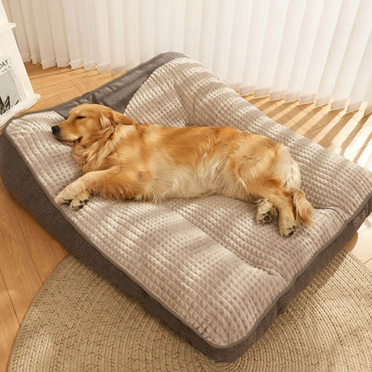 Thick Warm Durable Pet Cushion Bed - Dark Brown - 25.2"W x 31.5"L x 7.09"H - image 0