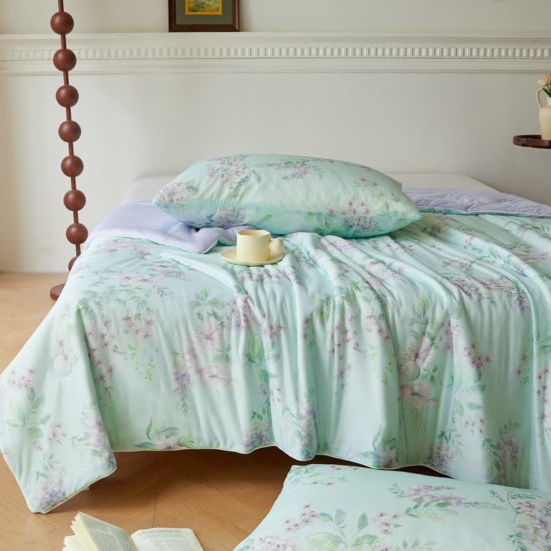 Cooling Fiber Pastoral Soft Breathable Quilt - image 3