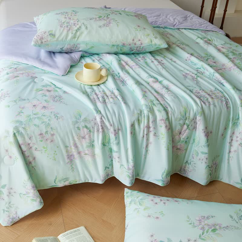 Cooling Fiber Pastoral Soft Breathable Quilt - image 5