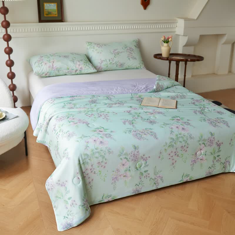 Cooling Fiber Pastoral Soft Breathable Quilt - image 1