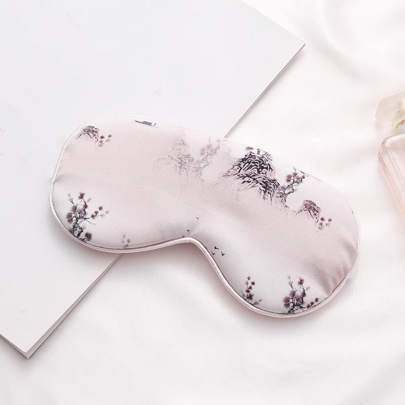 Elegant Landscape Painting Print Sleep Eye Mask - C - 2PCS - 8" x 4" - image 3