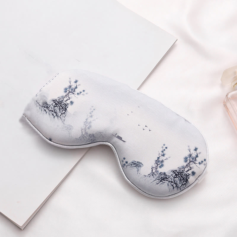 Elegant Landscape Painting Print Sleep Eye Mask - A - 2PCS - 8" x 4" - image 1