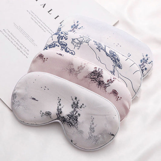 Elegant Landscape Painting Print Sleep Eye Mask - image 0
