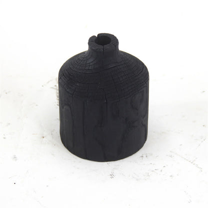 Wooden Black Vase Art Decorative Ornament - image 4