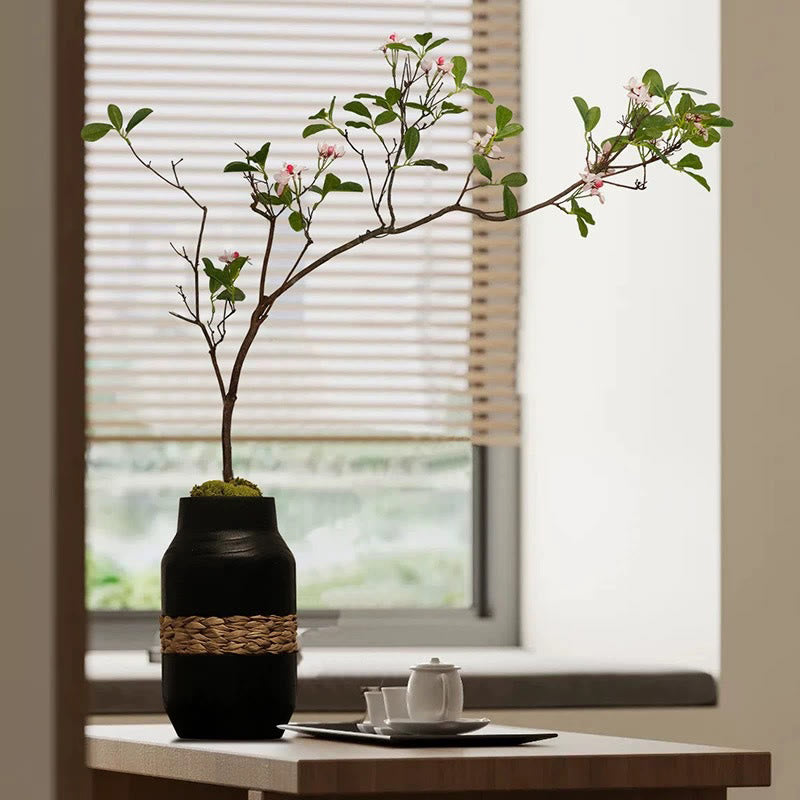 Hand Woven Wooden Vase Decorative Ornament - image 1